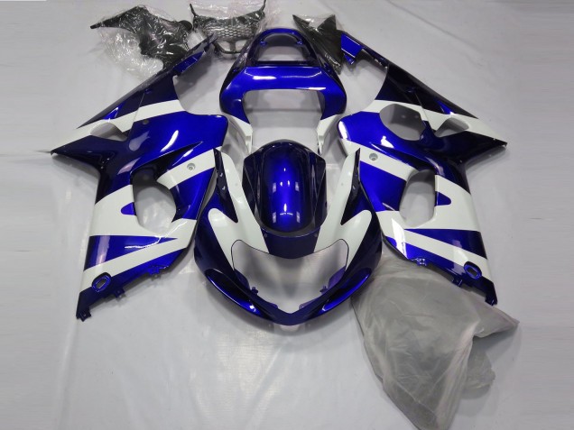 00-02 Azul Brillante & Blanco GSXR 1000 Carenado 00-02 Azul Brillante & Blanco GSXR 1000 Carenado