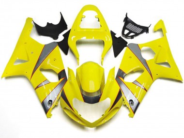 00-02 Kit R Amarillo Brillante & Plateado GSXR 1000 Carenado