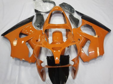 00-02 Naranja Brillante & Negro ZX6R Carenado