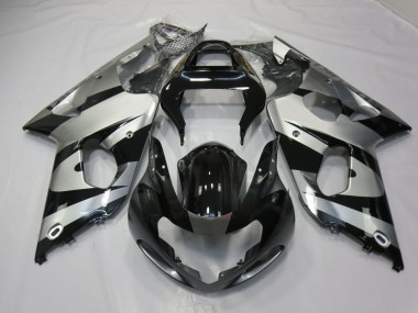 00-02 Plata & Negro GSXR 1000 Carenado