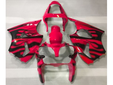 00-02 Rojo & Negro Llama ZX6R Carenado
