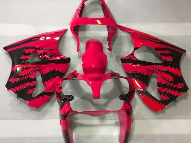 00-02 Rojo & Negro Llama ZX6R Carenado