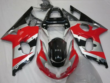 00-02 Rojo Plata Estilo OEM GSXR 1000 Carenado