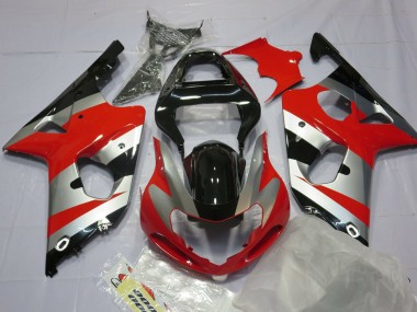 00-02 Rojo Plata & Negro GSXR 1000 Carenado