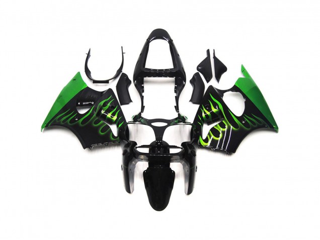 00-02 Verde Brillante Llama Liso ZX6R Carenado 00-02 Verde Brillante Llama Liso ZX6R Carenado