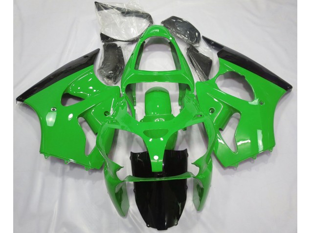00-02 Verde Brillante & Negro ZX6R Carenado 00-02 Verde Brillante & Negro ZX6R Carenado