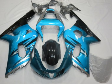 01-03 Azul Claro & Plateado GSXR 600-750 Carenado