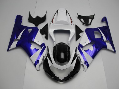 01-03 Blanco & Azul GSXR 600-750 Carenado