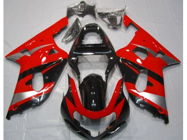 01-03 Estilo Rojo OEM GSXR 600-750 Carenado