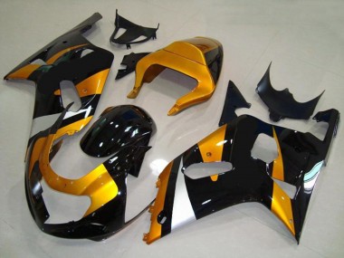 01-03 Oro & Negro GSXR 600-750 Carenado