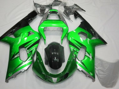 01-03 Verde & Plata GSXR 600-750 Carenado