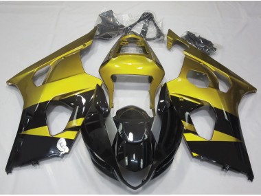 03-04 Amarillo Brillante & Negro GSXR 1000 Carenado
