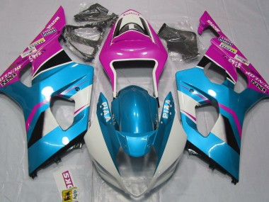 03-04 Azul Brillante & Negro Mate GSXR 1000 Carenado