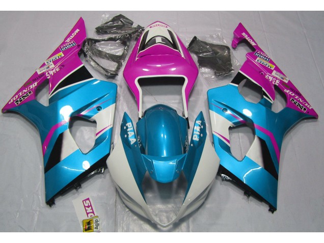 03-04 Azul Brillante & Negro Mate GSXR 1000 Carenado 03-04 Azul Brillante & Negro Mate GSXR 1000 Carenado