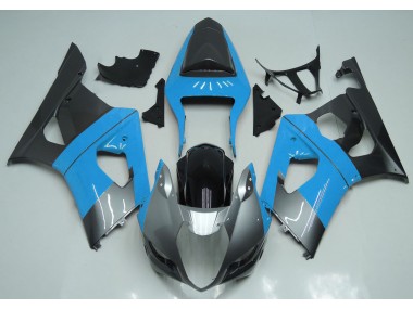 03-04 Azul Claro Plateado & Negro GSXR 1000 Carenado