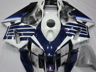03-04 Desvanecimiento Blanco Brillante & Azul CBR600RR Carenado