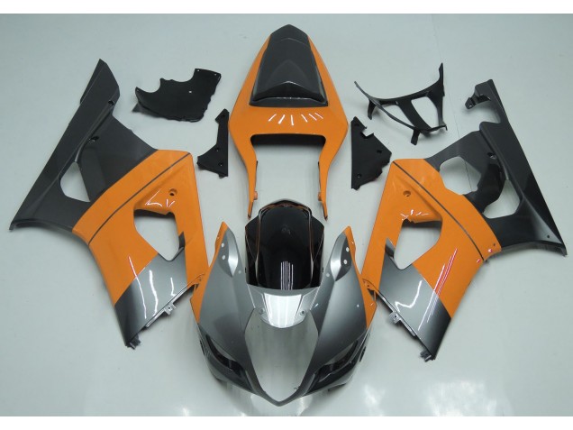 03-04 Naranja Claro Plata & Negro GSXR 1000 Carenado 03-04 Naranja Claro Plata & Negro GSXR 1000 Carenado