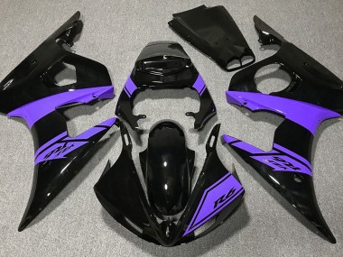 03-04 Negro Brillante & Morado R6 Carenado