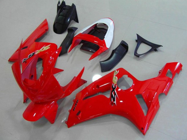 03-04 Rojo & Blanco ZX6R Carenado 03-04 Rojo & Blanco ZX6R Carenado