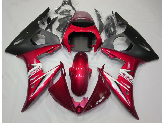 03-04 Rojo Brillante & Blanco R6 Carenado