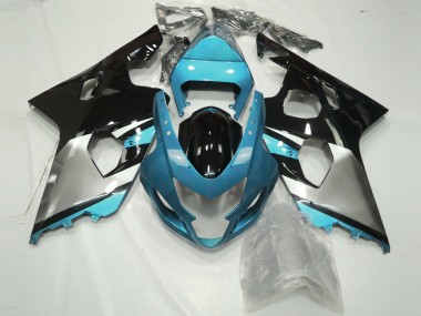 04-05 Azul Claro Plateado & Negro GSXR 600-750 Carenado