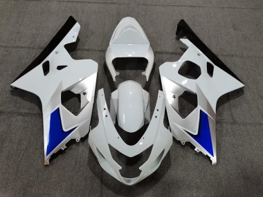 04-05 Estilo Azul Blanco & Plateado GSXR 600-750 Carenado