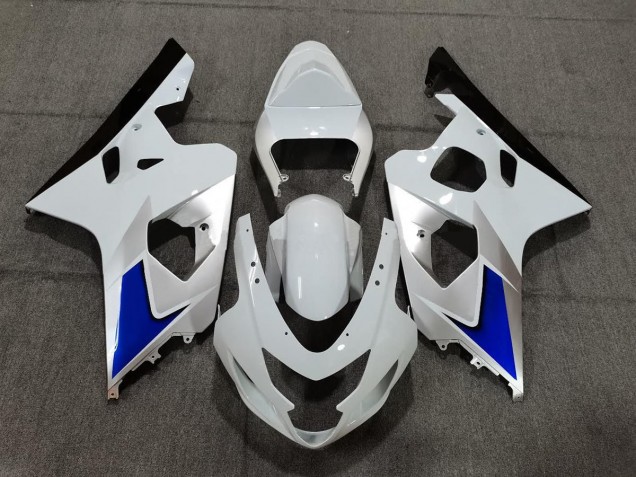 04-05 Estilo Azul Blanco & Plateado GSXR 600-750 Carenado 04-05 Estilo Azul Blanco & Plateado GSXR 600-750 Carenado