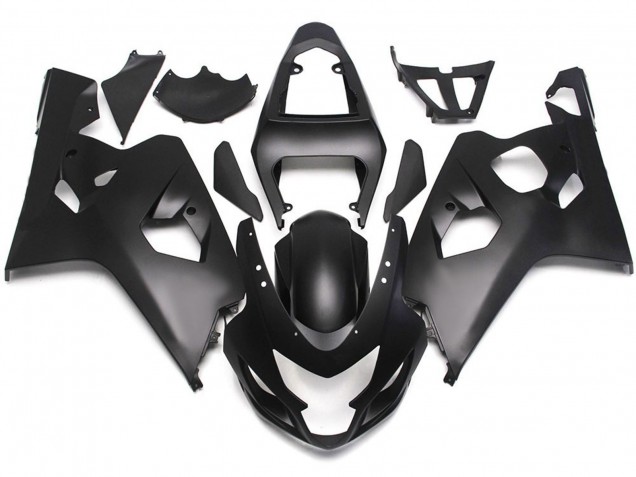 04-05 Estilo Negro Mate Con Calcomanías Rojas GSXR 600-750 Carenado 04-05 Estilo Negro Mate Con Calcomanías Rojas GSXR 600-750 Carenado