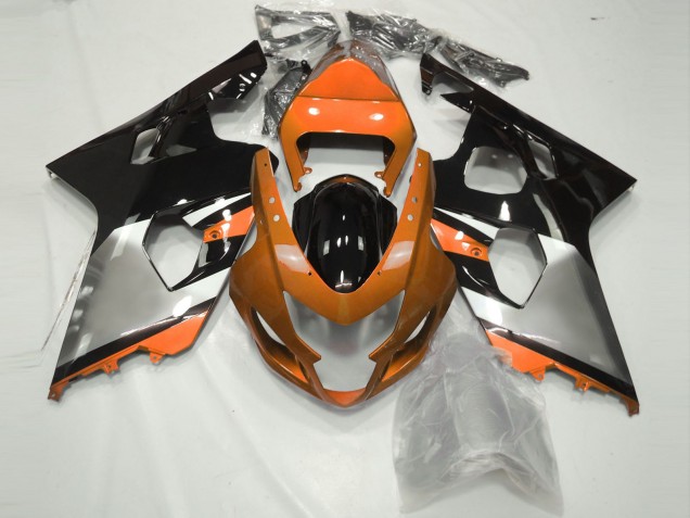 04-05 Naranja Plata & Negro GSXR 600-750 Carenado 04-05 Naranja Plata & Negro GSXR 600-750 Carenado