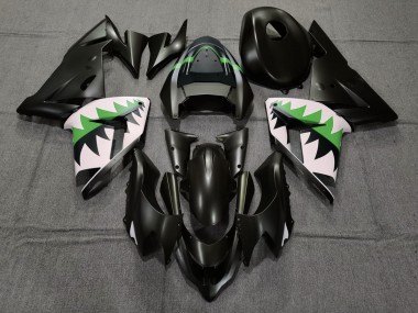 04-05 Negro Mate & Verde ZX10R Carenado