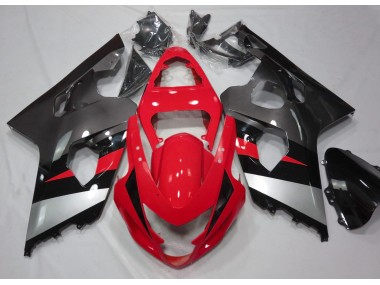 04-05 Rojo & Plata Brillo GSXR 600-750 Carenado