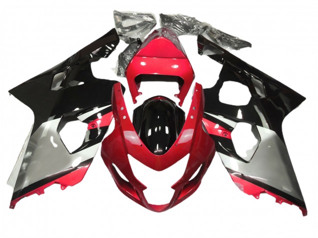 04-05 Rojo Plata & Negro GSXR 600-750 Carenado 04-05 Rojo Plata & Negro GSXR 600-750 Carenado