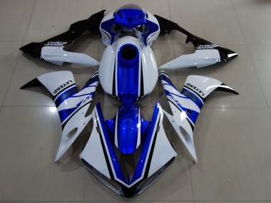 04-06 Blanco Brillante & Azul R1 Carenado
