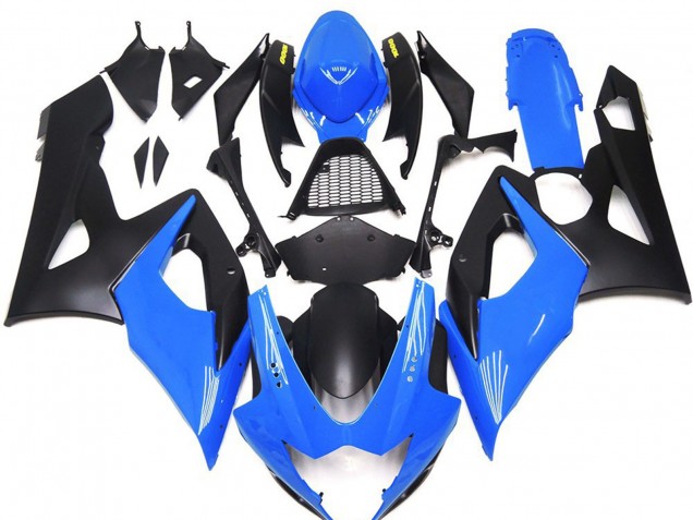 05-06 Azul Brillante Con Logotipos Amarillos GSXR 1000 Carenado 05-06 Azul Brillante Con Logotipos Amarillos GSXR 1000 Carenado