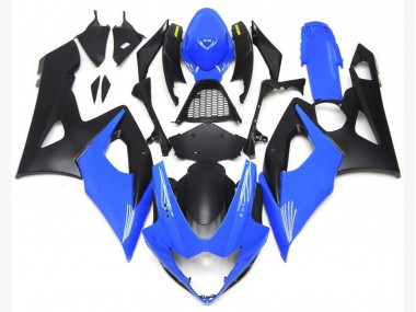05-06 Bases En Azul Claro Brillante & Negro Mate GSXR 1000 Carenado