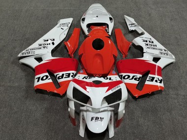 05-06 Blanco Rojo & Naranja Repsol CBR600RR Carenado