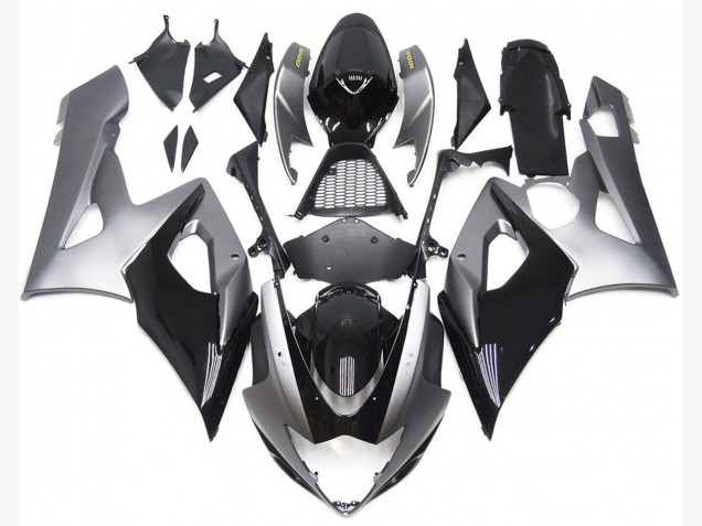 05-06 Estilo Plateado & Negro Brillante GSXR 1000 Carenado 05-06 Estilo Plateado & Negro Brillante GSXR 1000 Carenado