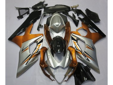 05-06 Naranja Plata & Negro GSXR 1000 Carenado