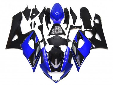 05-06 Negro & Azul Brillante Con Plata GSXR 1000 Carenado