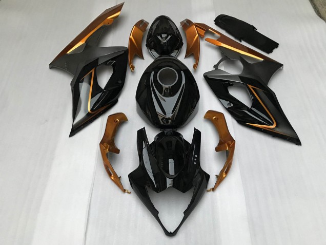 05-06 Negro Brillante & Bronce GSXR 1000 Carenado 05-06 Negro Brillante & Bronce GSXR 1000 Carenado