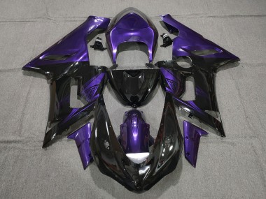 05-06 Negro Brillante & Morado ZX6R Carenado