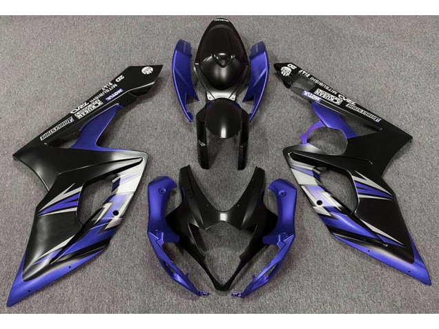 05-06 Negro Mate & Azul GSXR 1000 Carenado 05-06 Negro Mate & Azul GSXR 1000 Carenado