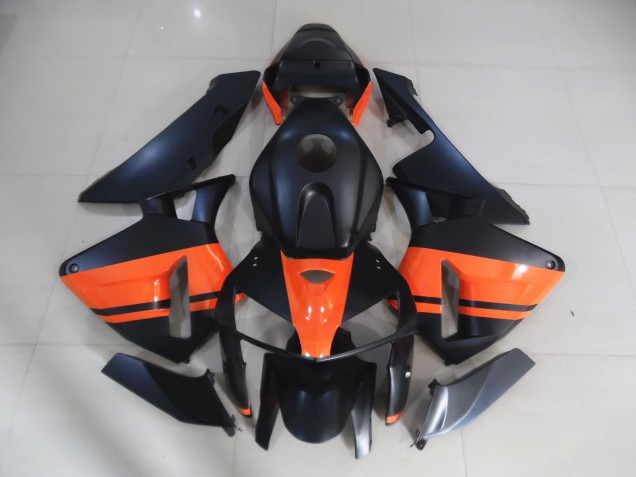 05-06 Negro Mate & Naranja Brillante CBR600RR Carenado 05-06 Negro Mate & Naranja Brillante CBR600RR Carenado