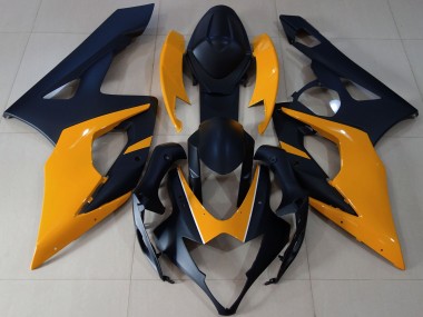 05-06 Negro Mate & Naranja Claro GSXR 1000 Carenado