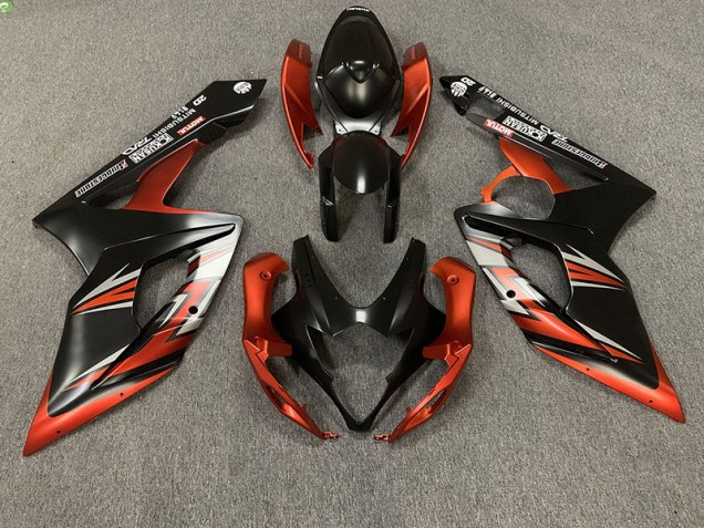05-06 Negro Mate & Naranja GSXR 1000 Carenado 05-06 Negro Mate & Naranja GSXR 1000 Carenado