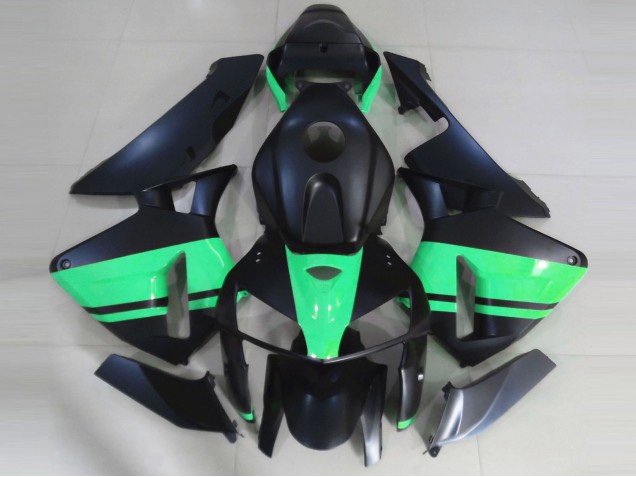 05-06 Negro Mate & Verde Especial CBR600RR Carenado 05-06 Negro Mate & Verde Especial CBR600RR Carenado