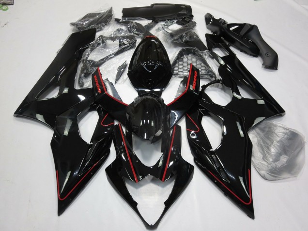 05-06 Rojo Brillante & Negro GSXR 1000 Carenado