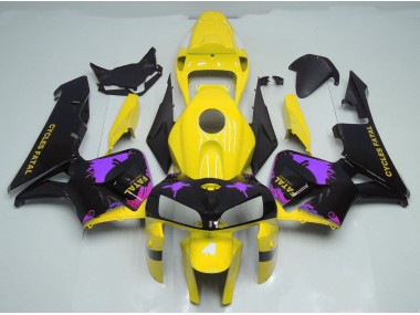 05-06 Salpicaduras De Amarillo Brillante & Morado CBR600RR Carenado