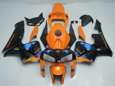 05-06 Salpicaduras De Naranja & Negro CBR600RR Carenado