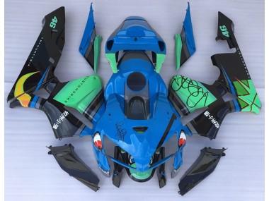 05-06 Tiburón Azul & Verde CBR600RR Carenado